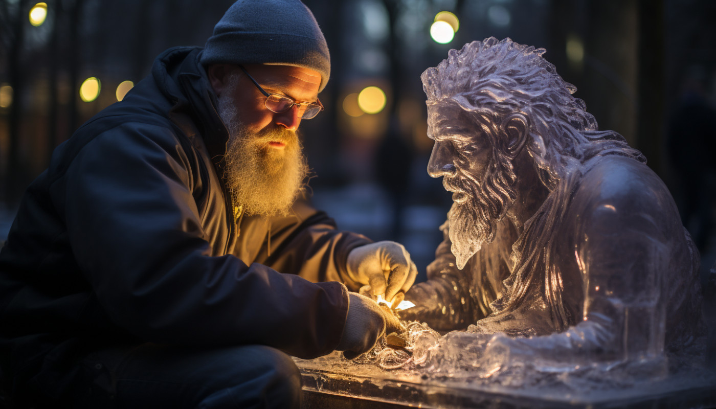 Il fascino inespresso delle sculture di ghiaccio